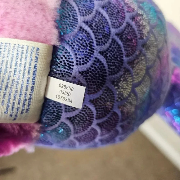 Build-a-Bear Magical Mer-Bear Mermaid Plush 18” Pink Purple BAB Stuffed Animal - Picture 2 of 6